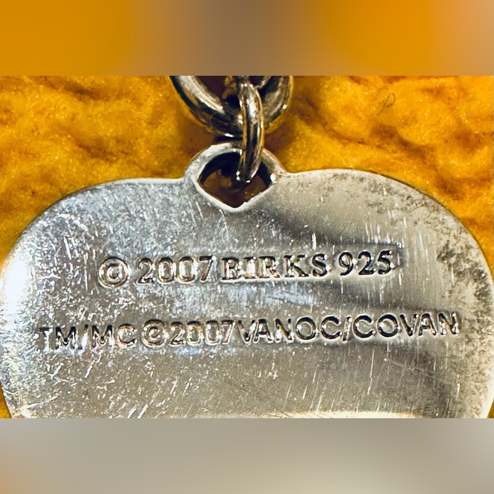 BIRKS Solid .925 Silver 2010 OLYMPICS HEART shaped bracelet size 7 - Picture 13 of 13